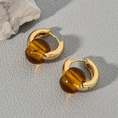 Boucles d'oreilles en cuivre Prisme