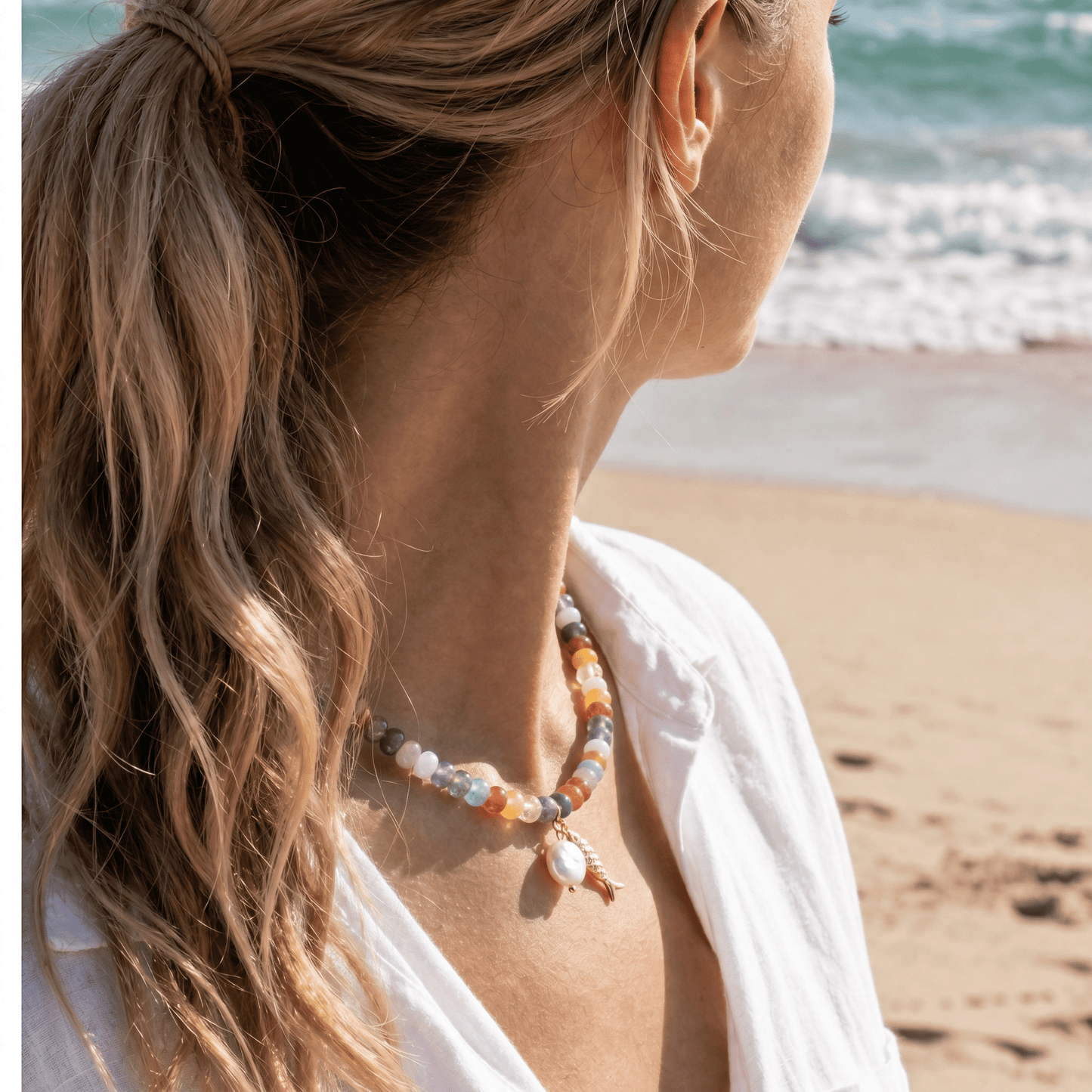 Collier de Poisson en Perles Bonbons
