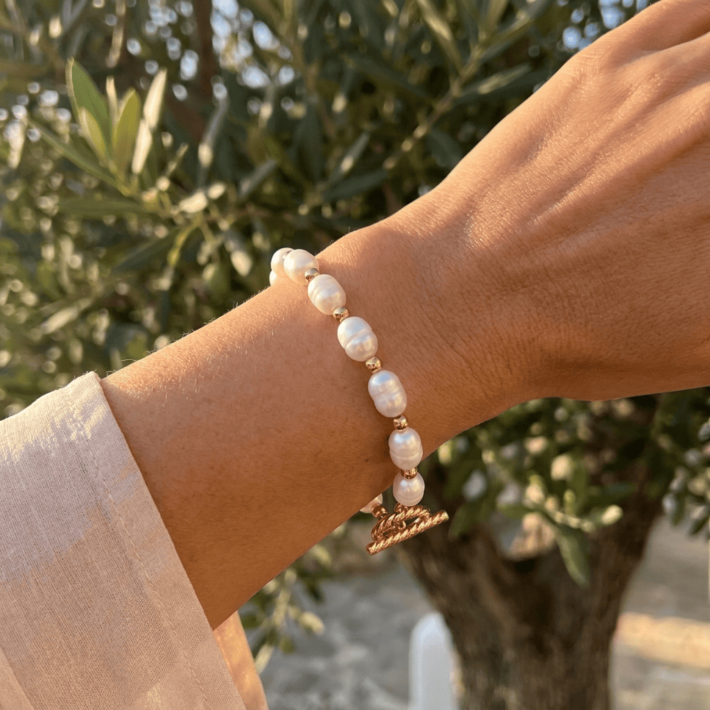 Bracelet en perles de culture