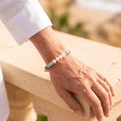 Bracelet en Perles Turquoise Parel Centrum
