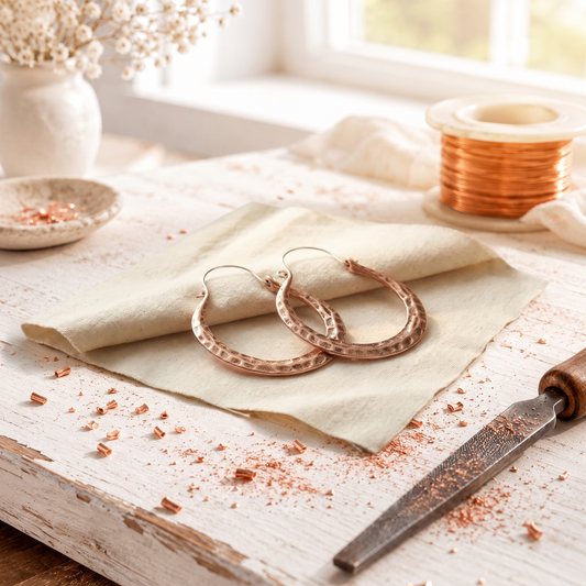 Boucles d'Oreilles en Cuivre