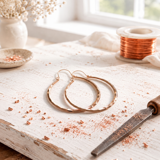Boucles d'oreilles en cuivre Glanz