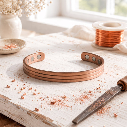 Bracelet en cuivre Furrow