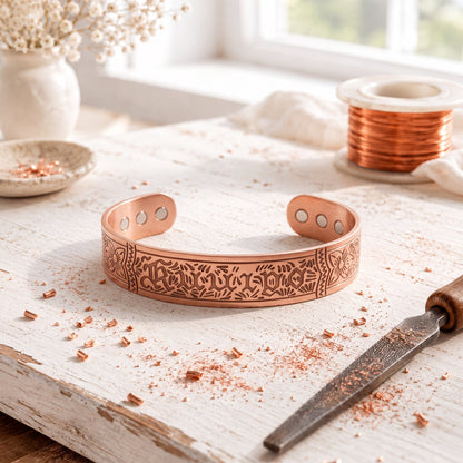 Bracelet en Cuivre Relique