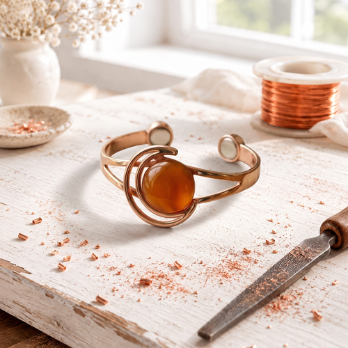 Bracelet en Cuivre Orange Solara