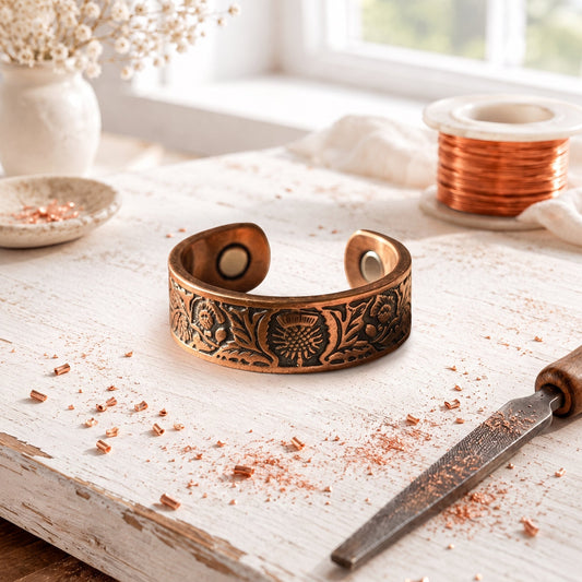 Bague en cuivre doré