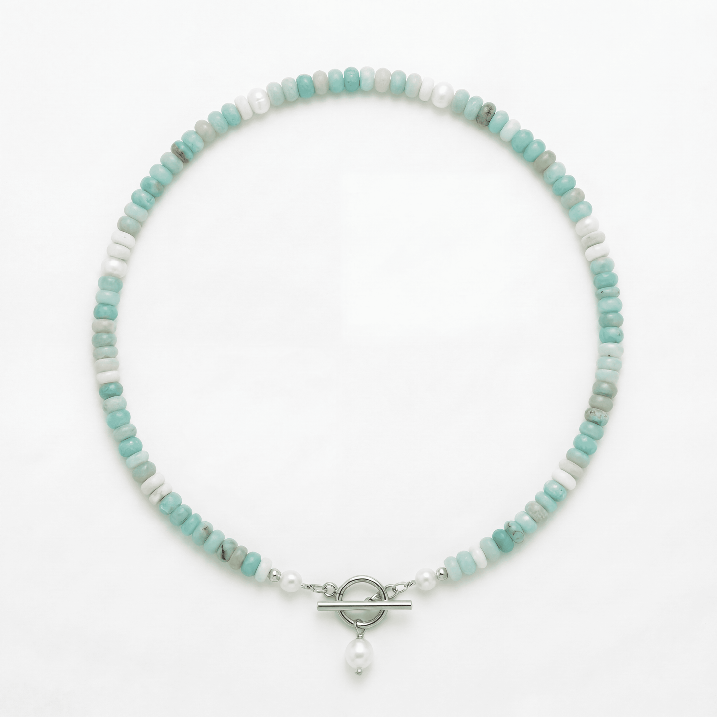 Collier en perles turquoise