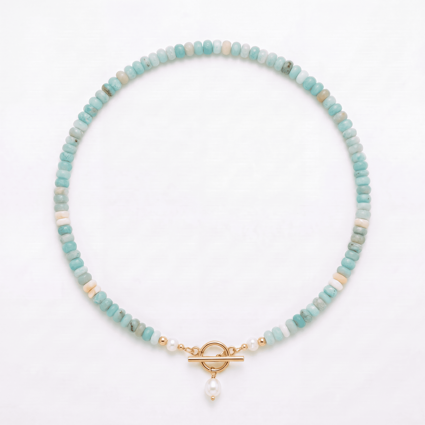 Collier en perles turquoise