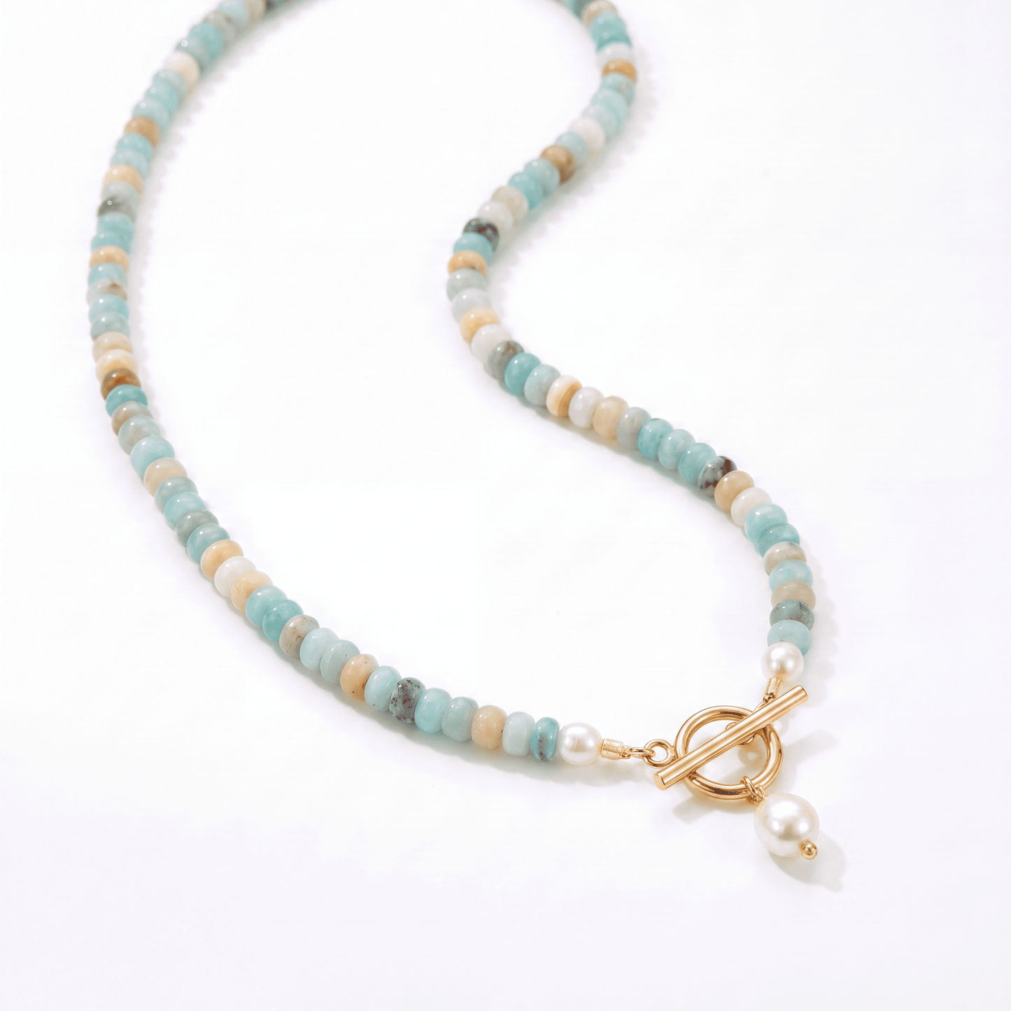 Collier en perles turquoise