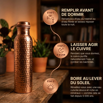 Bouteille d'eau en cuivre pur