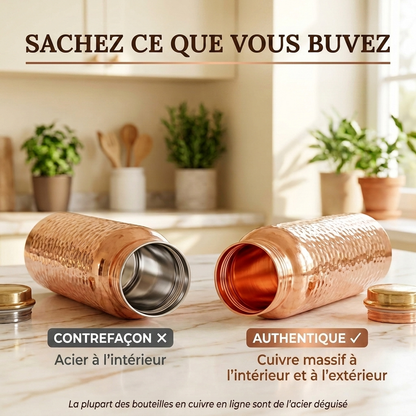 Bouteille d'eau en cuivre pur