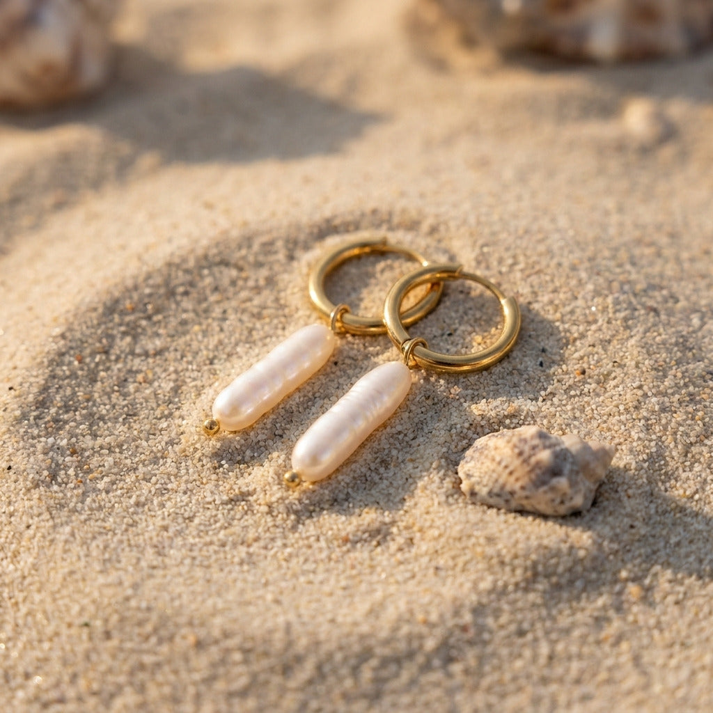 Boucles d'oreilles en perles Biwa