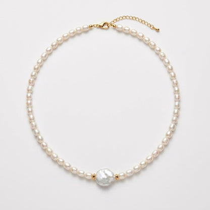 Collier en Perles d'Eau Douce Baroque