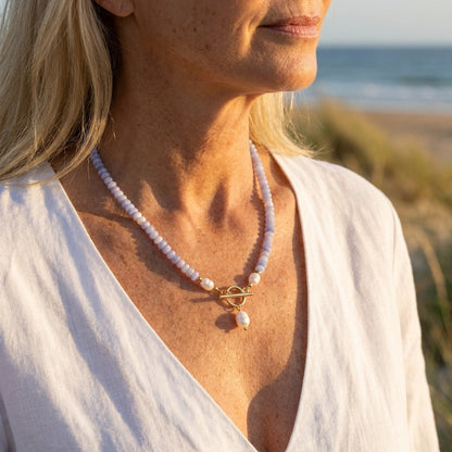 Collier de perles Lavande