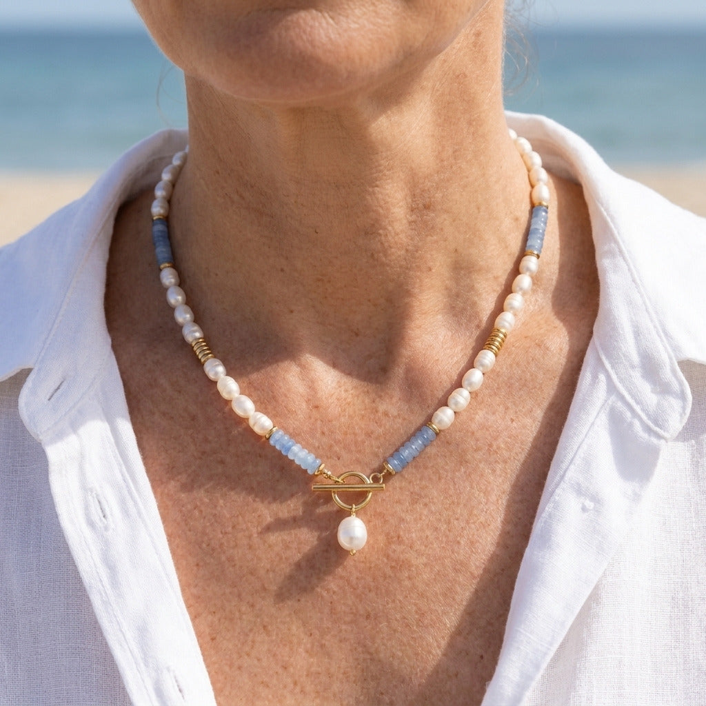 Collier Aquamarine Kustparel