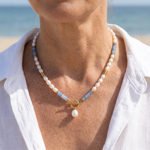 Collier Aquamarine Kustparel