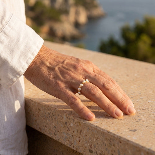 Bague en perles classique