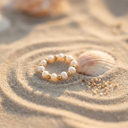 Bague en perles classique
