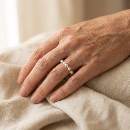 Bague en perles classique