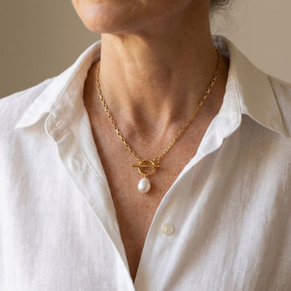 Collier en perles goutte