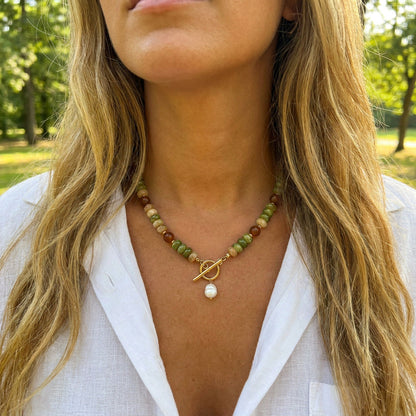Collier de Perles en Bois