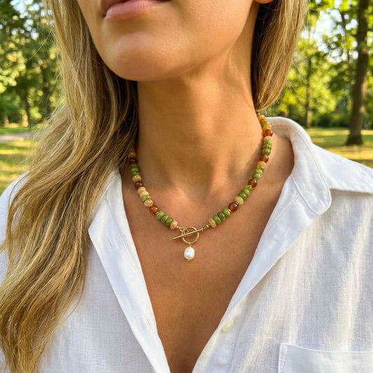 Collier de Perles en Bois
