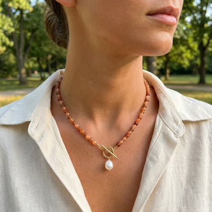 Collier en Pierre Naturelle Kaneel