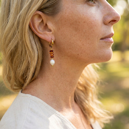 Boucles d'oreilles Amber Kraal Parels Hoops